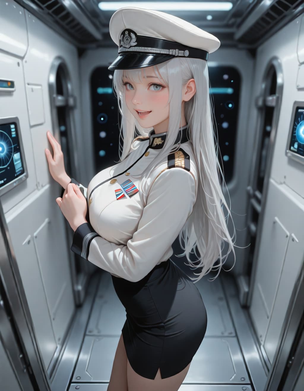 宇宙戦艦の指揮官