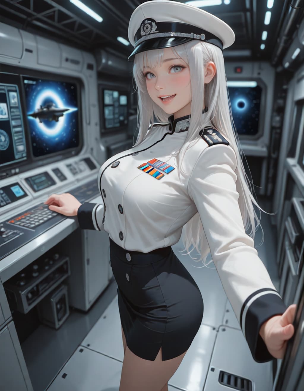 宇宙戦艦の指揮官