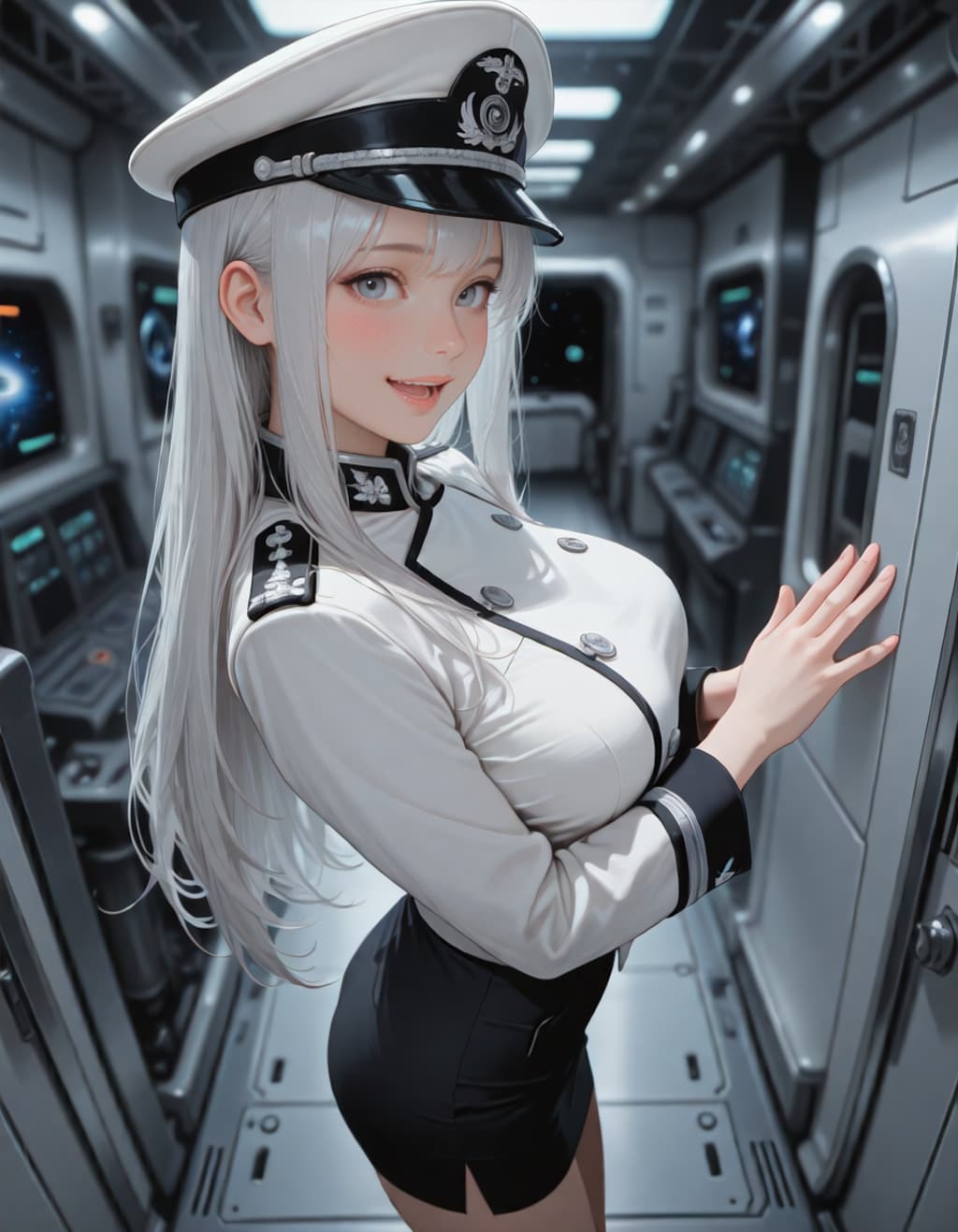 宇宙戦艦の指揮官