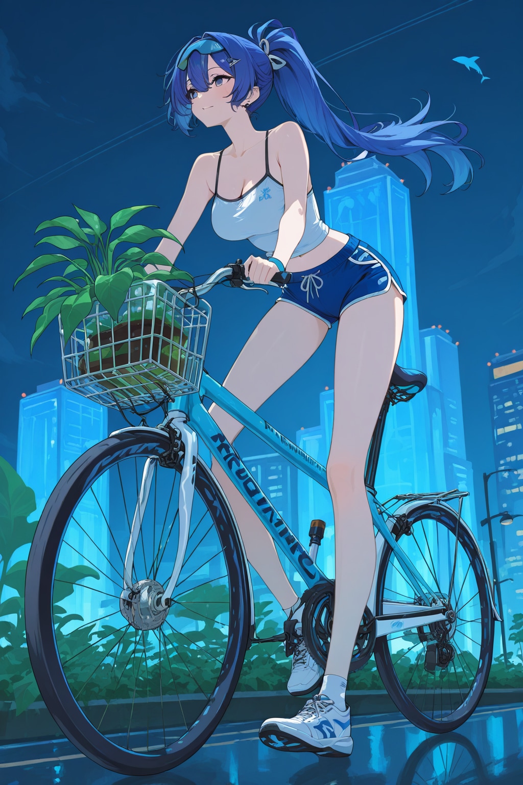 青ぽにちゃん サイクリング_APRICOT