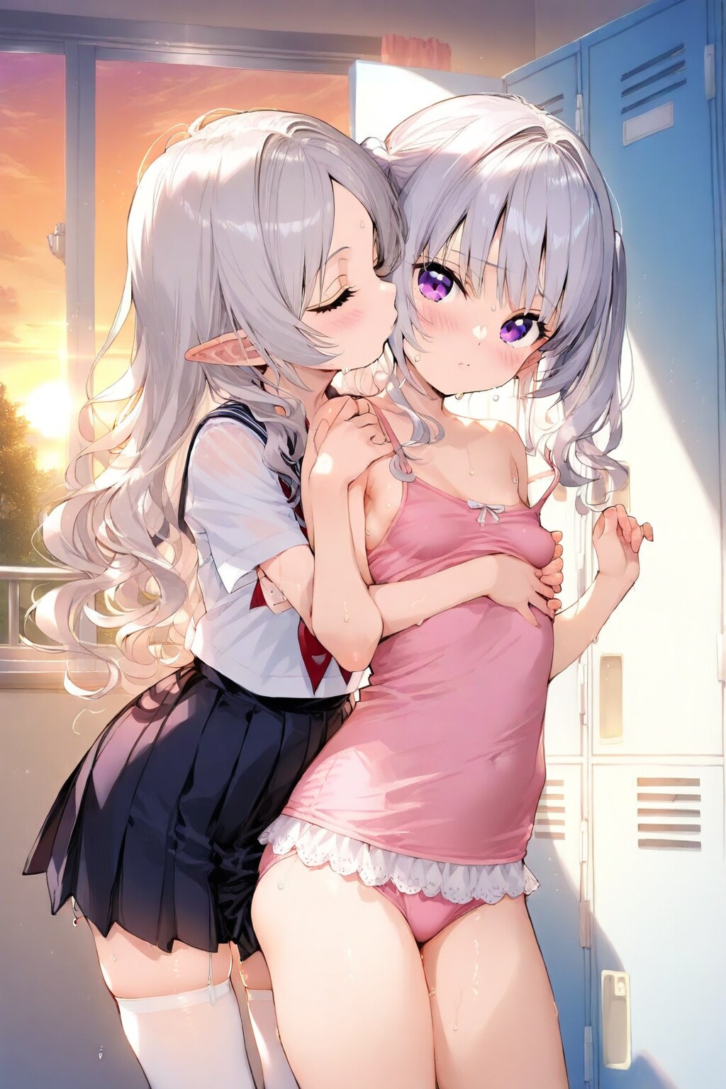 部活終わりに