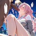 誰も居ない屋上で♡　ちろチロっと頑張っちゃうお姉さん 3枚目