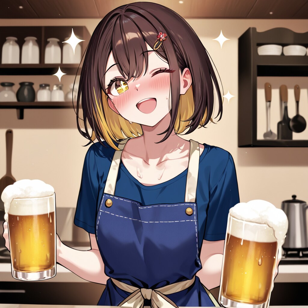 黄金色の乾杯。 | の人気AIイラスト・グラビア