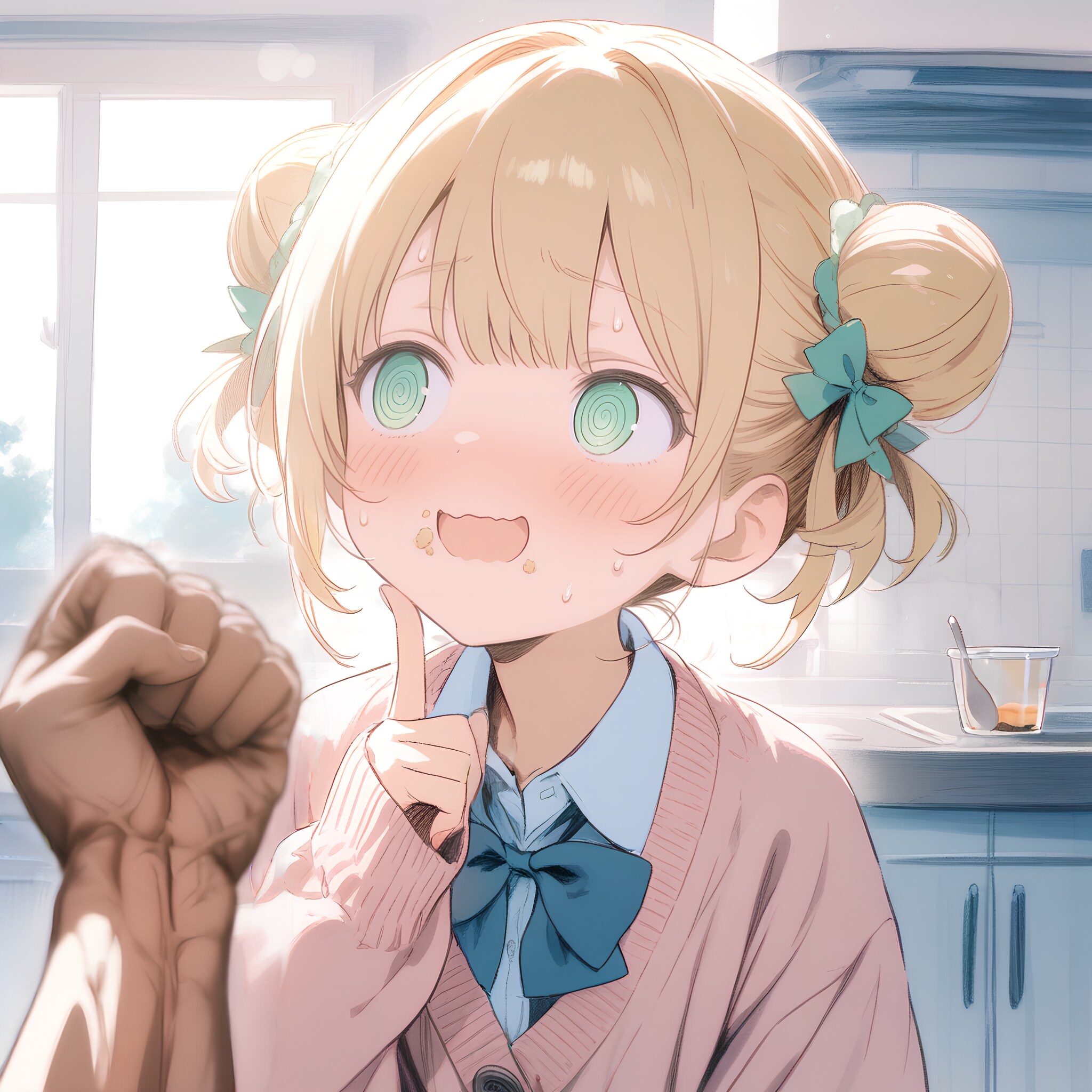 プ、プリンなんて、食べてないよぉ～・・・？