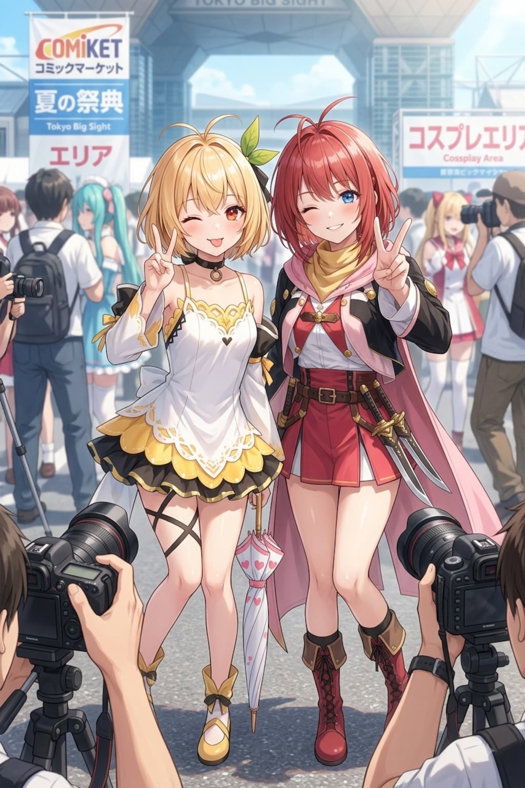 エドナ&ロゼ風コスではっぴーピース