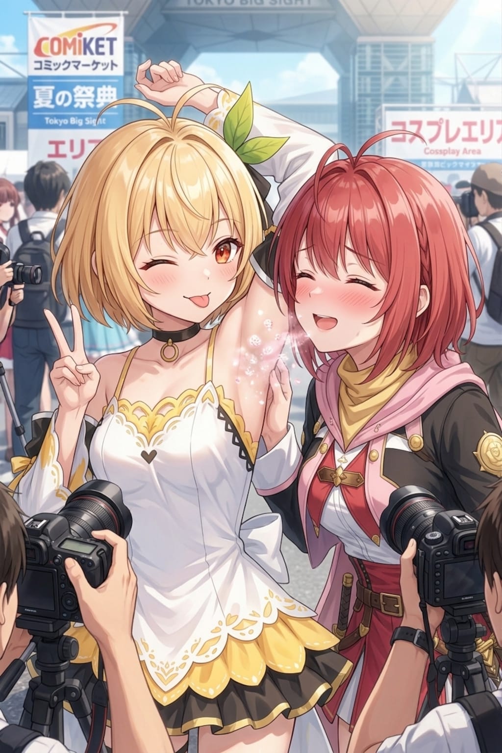 エドナ&ロゼ風コスではっぴーピース