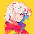 笑顔が素敵な白ボブ姉さん 3枚目