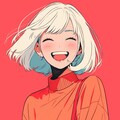 笑顔が素敵な白ボブ姉さん 4枚目