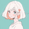 笑顔が素敵な白ボブ姉さん 2枚目