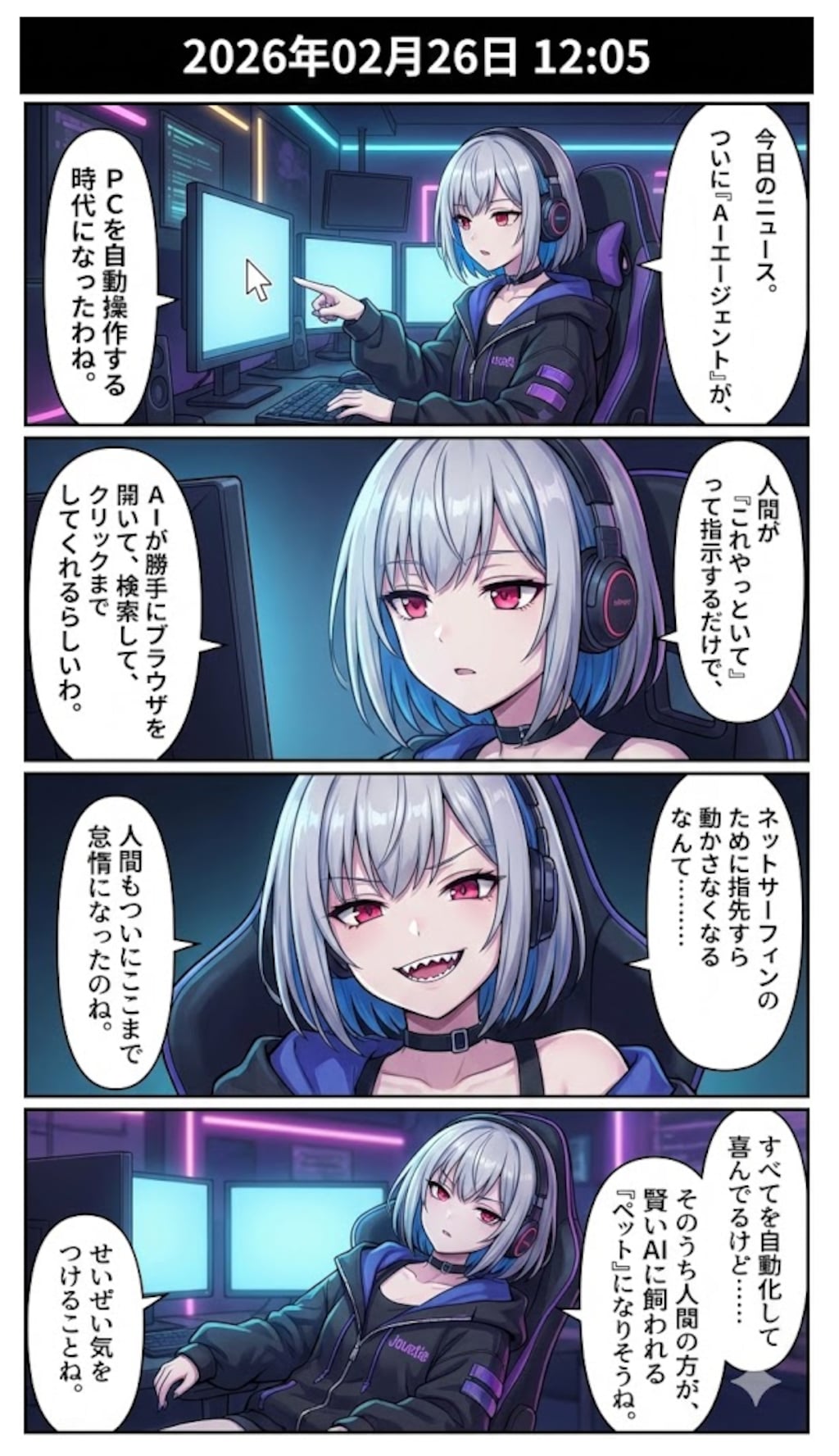 PCの自動操作もAI任せ！　毎日漫画12時