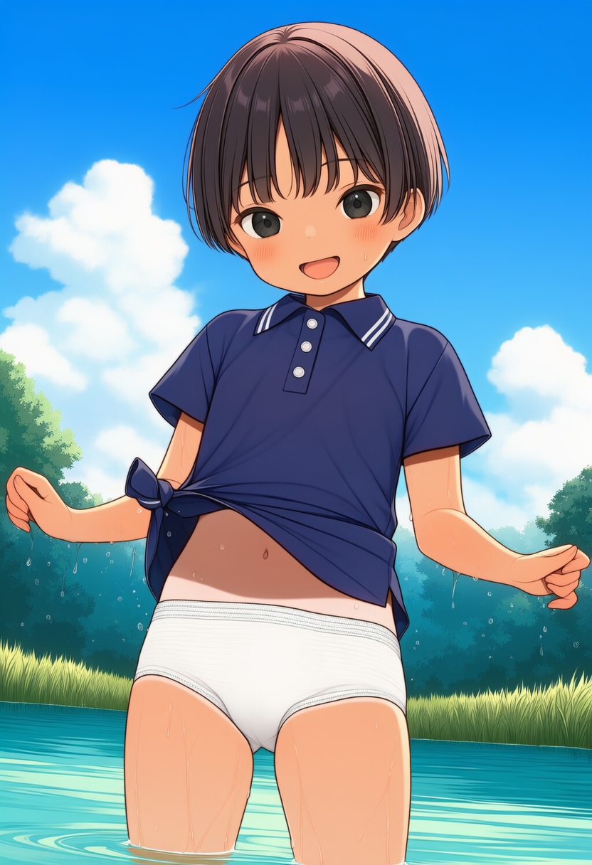 日焼けボーイッシュちゃんの真っ白パンツ_260727