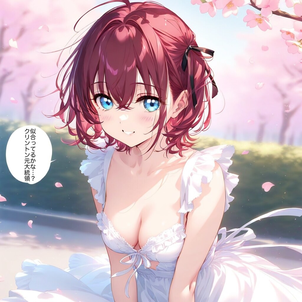 【セリフ入れました】もらった服、着てみたよ | の人気AIイラスト・グラビア