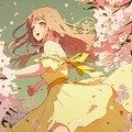 桜吹雪と女の子 2枚目