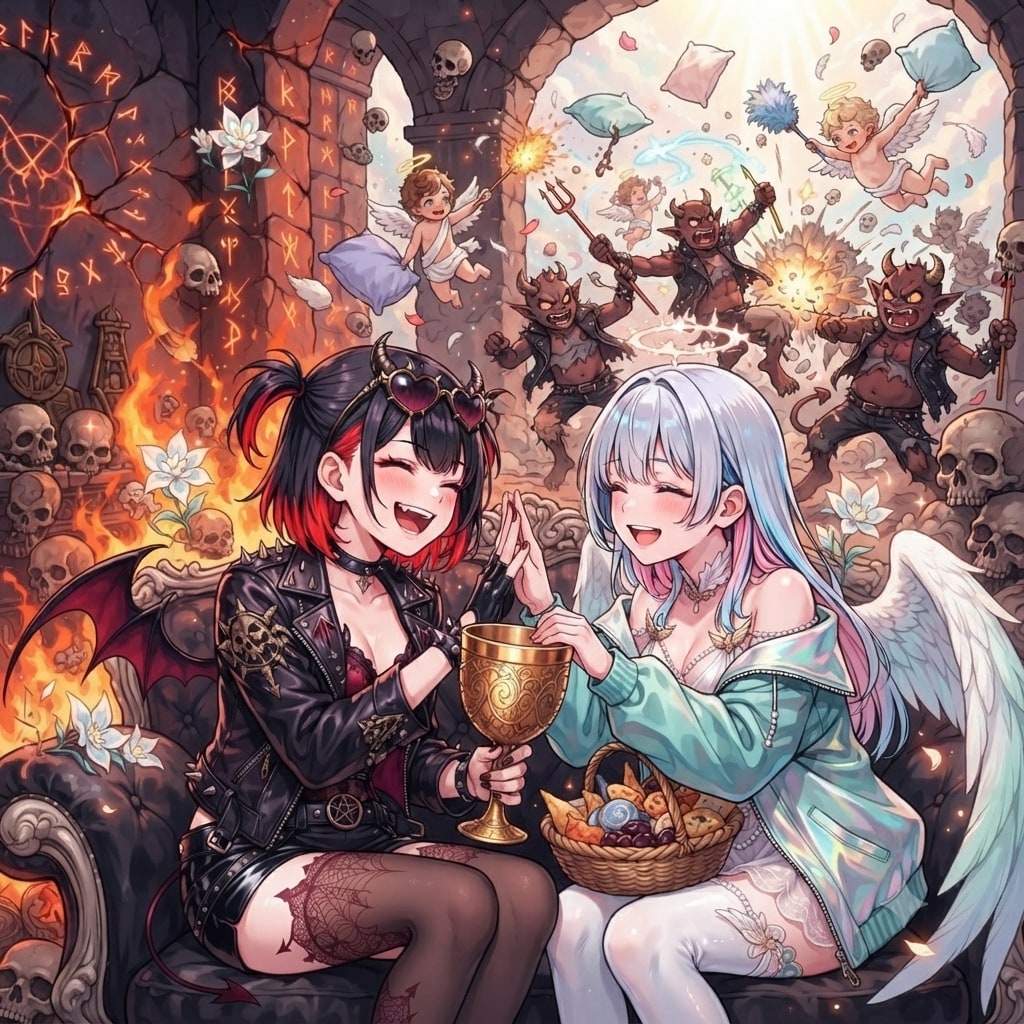 <鈴木ちゃん>天使と悪魔<ハレちゃん>