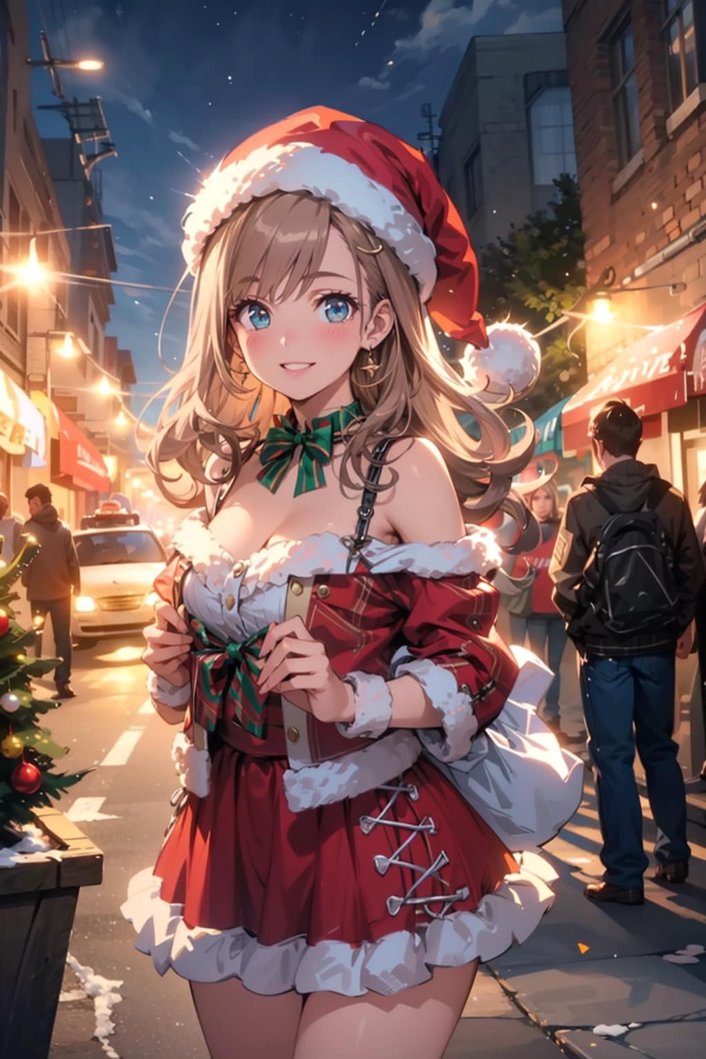 クリスマスな薄着お姉さん！
