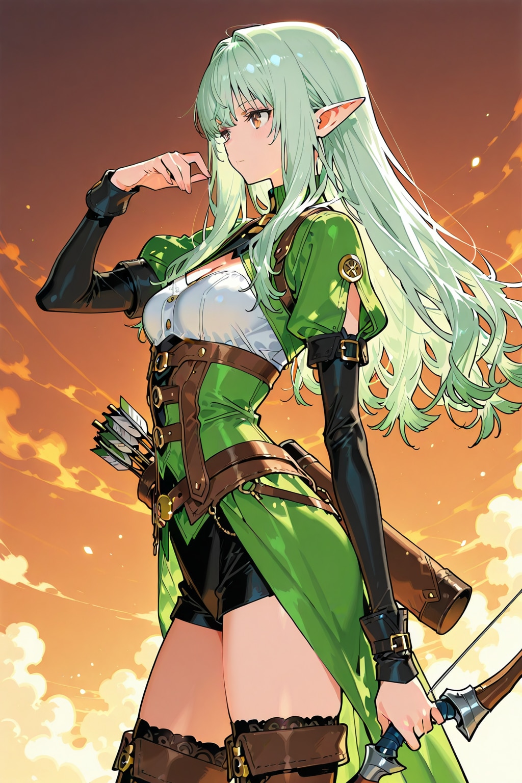 美少女エルフアーチャー | の人気AIイラスト・グラビア