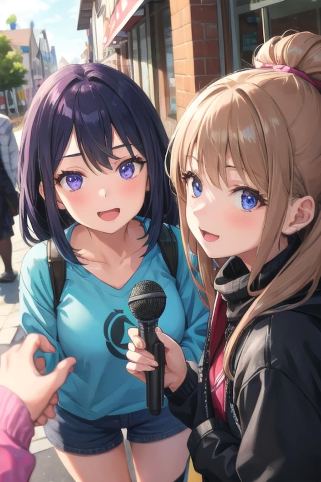 街頭インタビュー