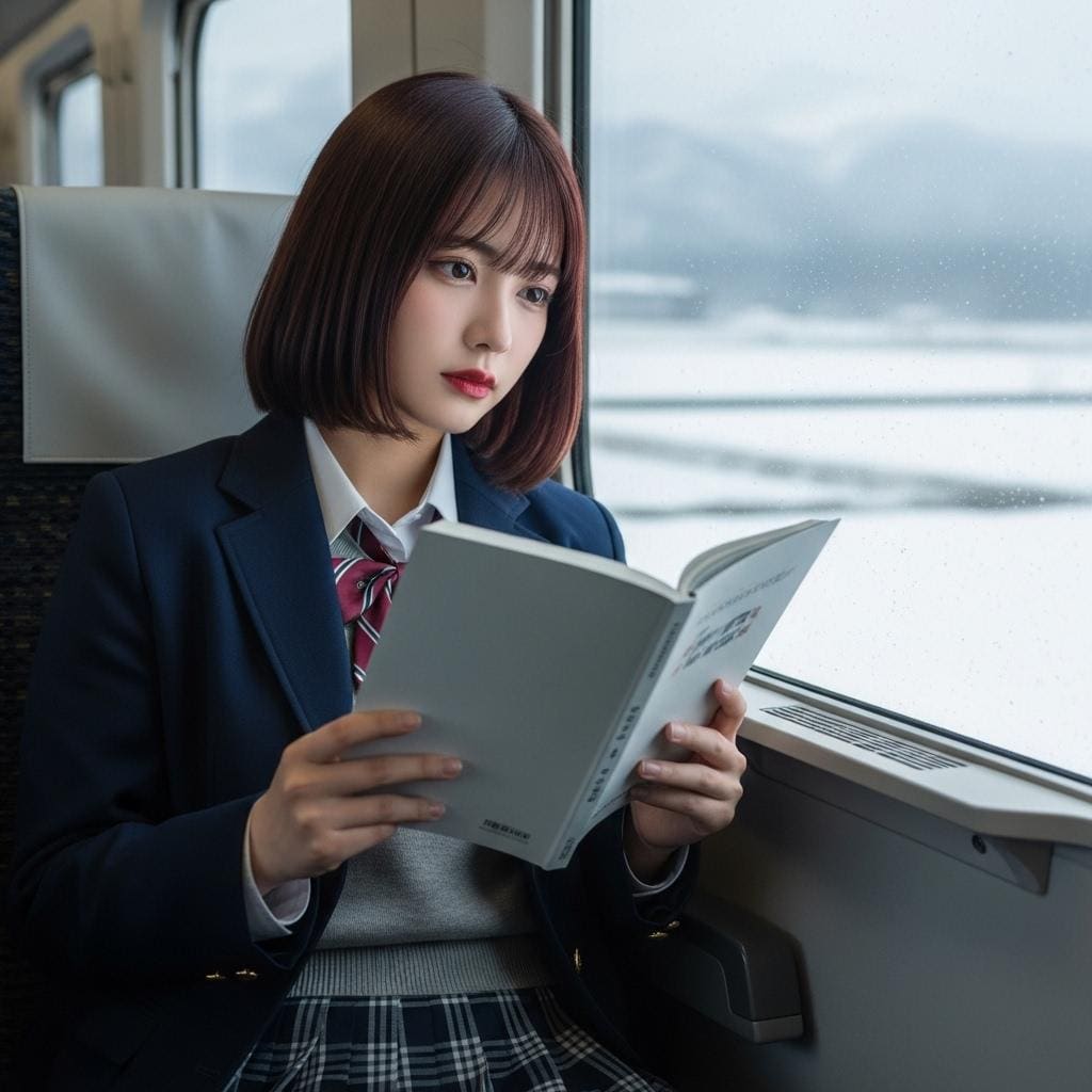 ローカル列車で通学