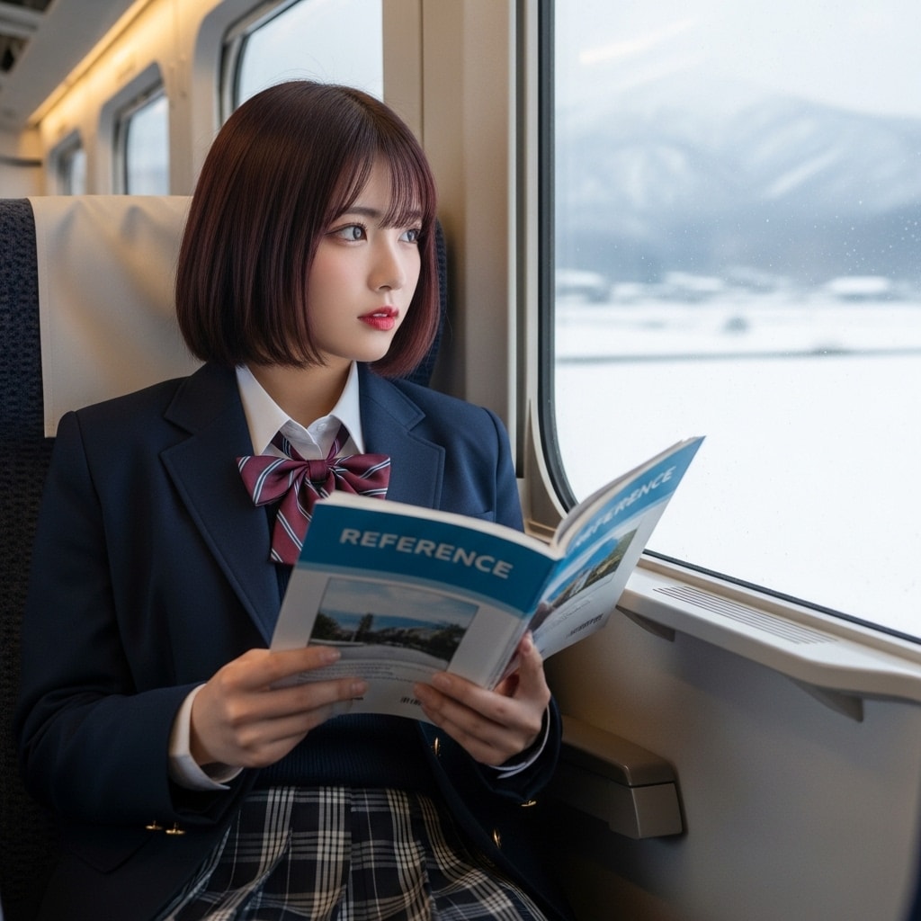 ローカル列車で通学 | の人気AIイラスト・グラビア