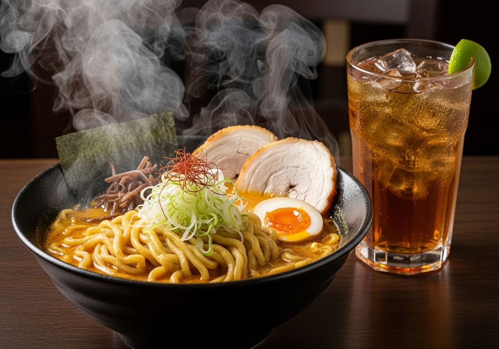 摩訶不思議食堂のカレーラーメン