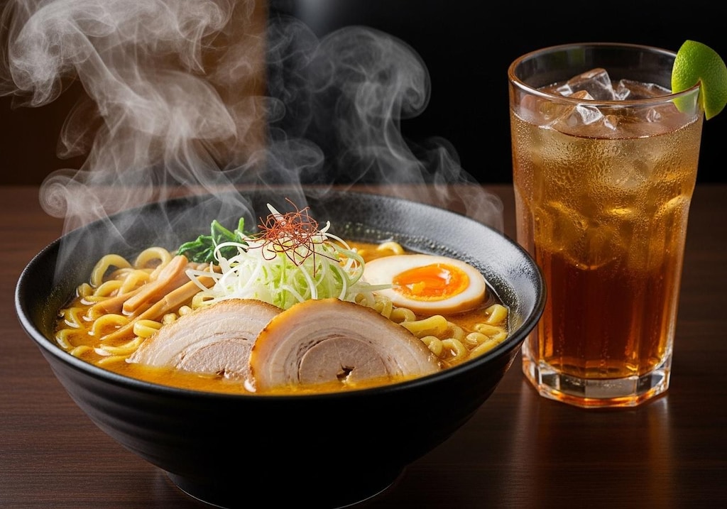 摩訶不思議食堂のカレーラーメン