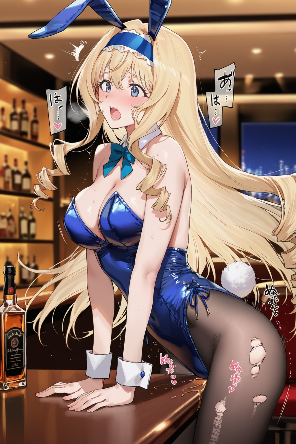 （NADE生成）角オナで感じて絶頂寸前！？💦セ〇リア・オルコットちゃんバニー😍💕