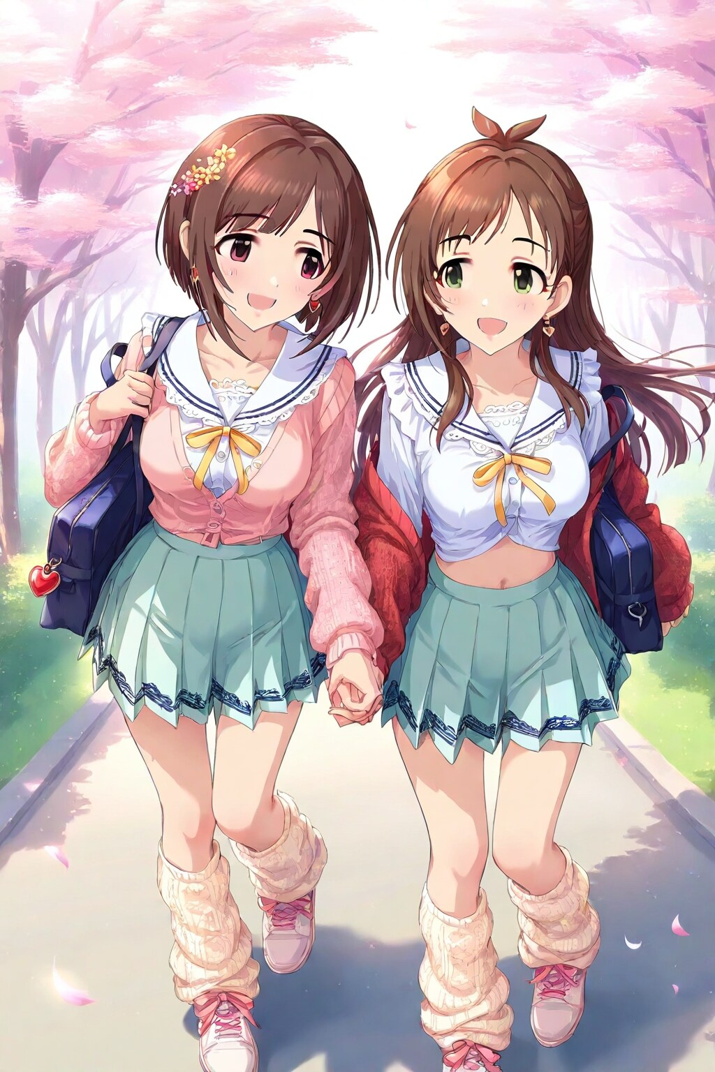 仲良く登校みくにゃんご (WAVE)