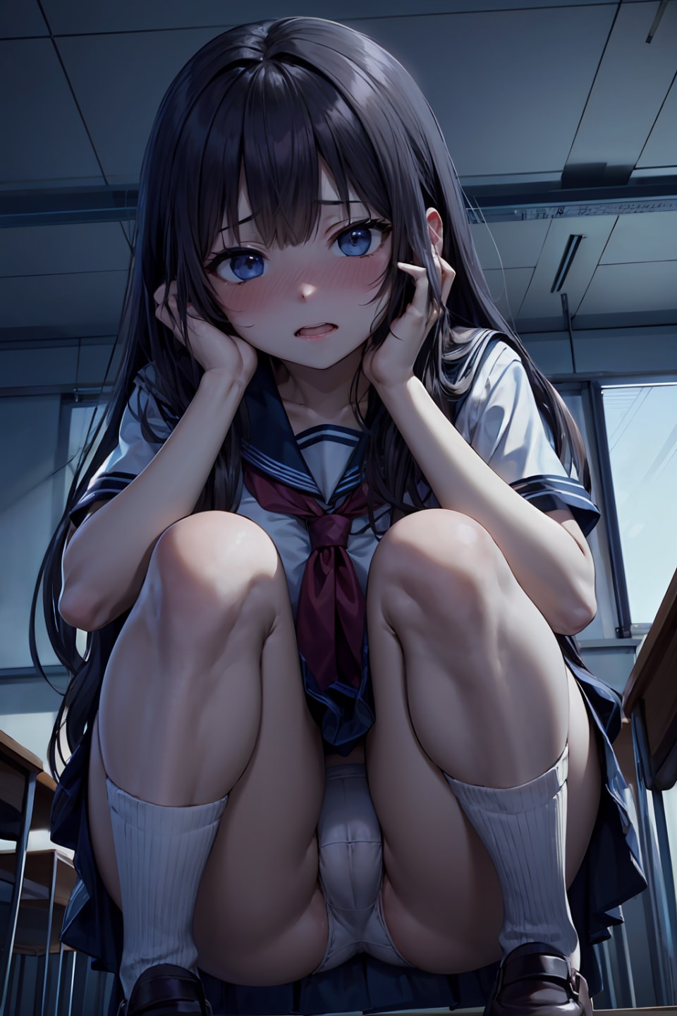 見えてるの気づいてるよね？