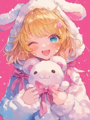 ぬいぐるみと一緒に | の人気AIイラスト・グラビア