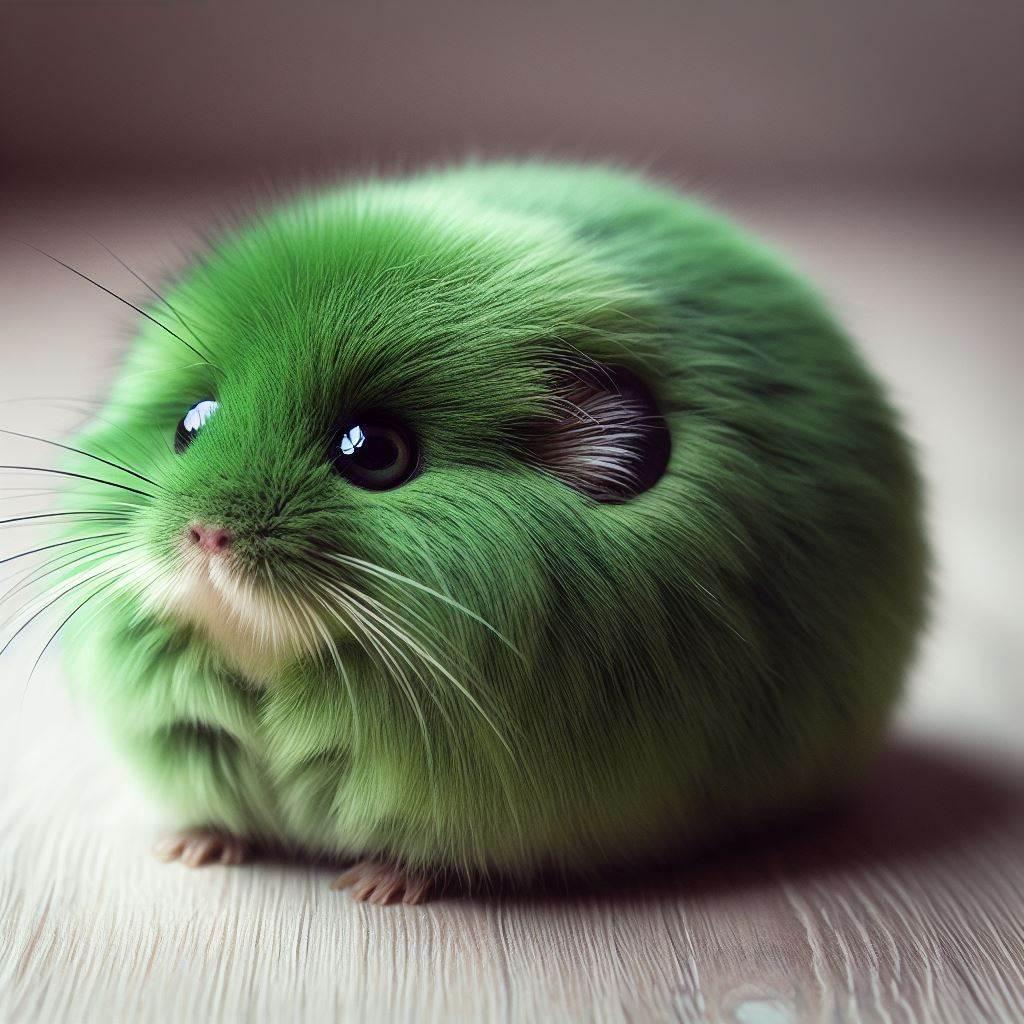 緑のモフモフ