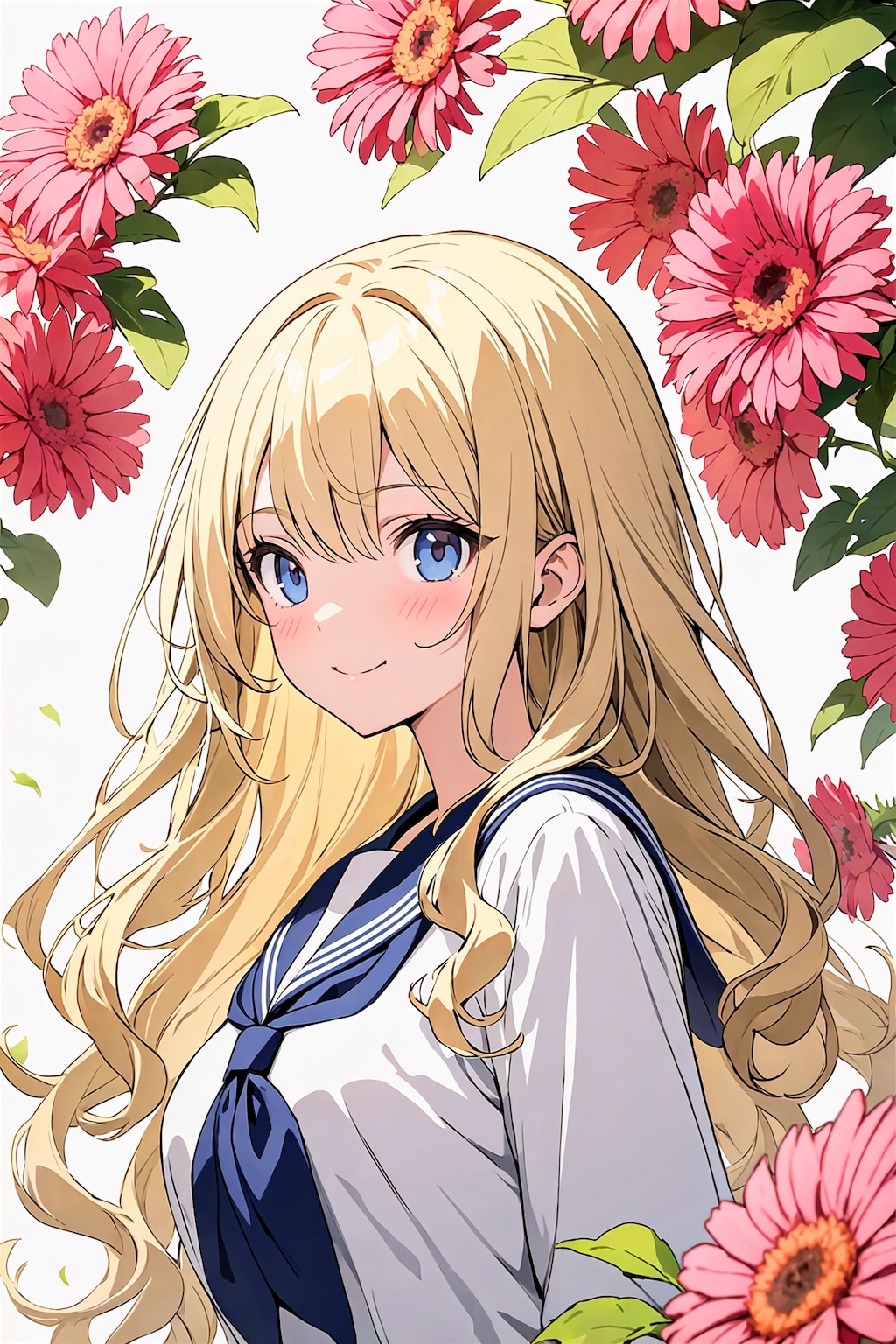 ピンクのガーベラ