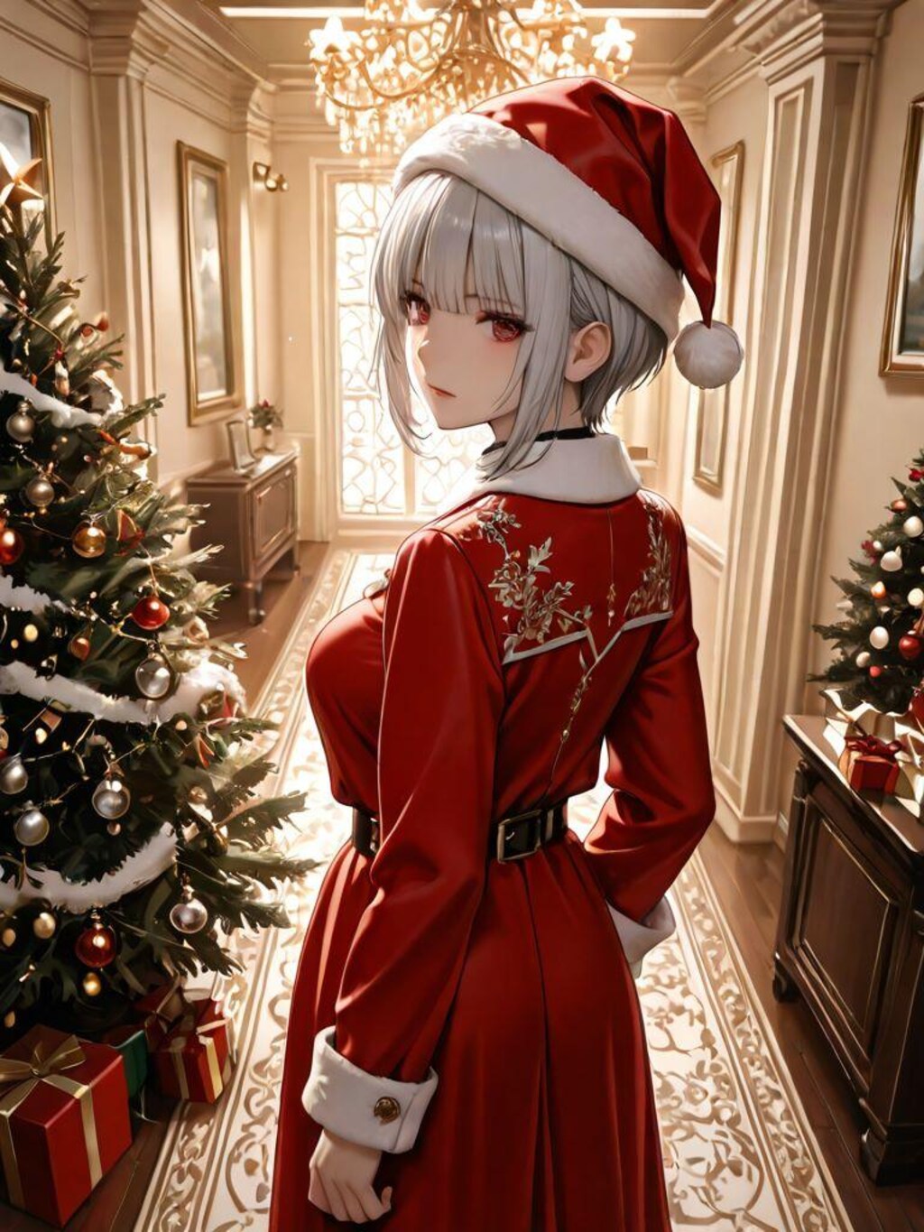 銀髪巨乳サンタ