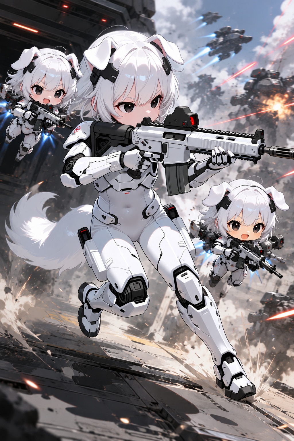 ヴァイスアインちびキャラオプション装備
