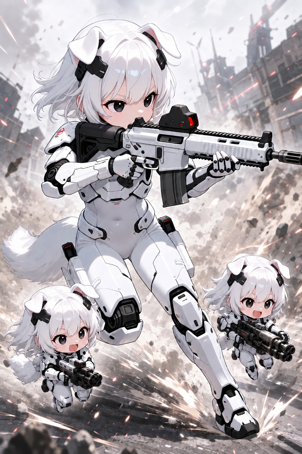 ヴァイスアインちびキャラオプション装備