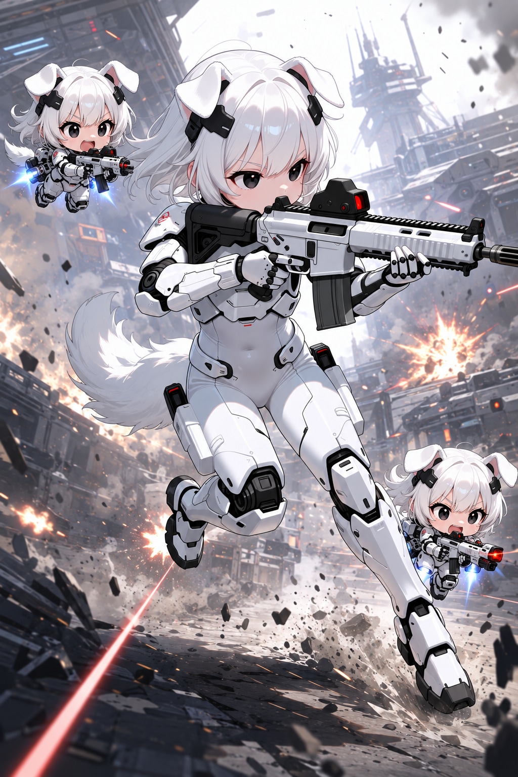ヴァイスアインちびキャラオプション装備