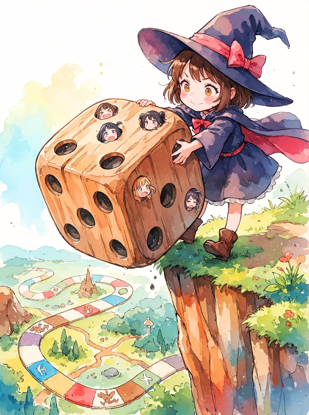 人間すごろく少女