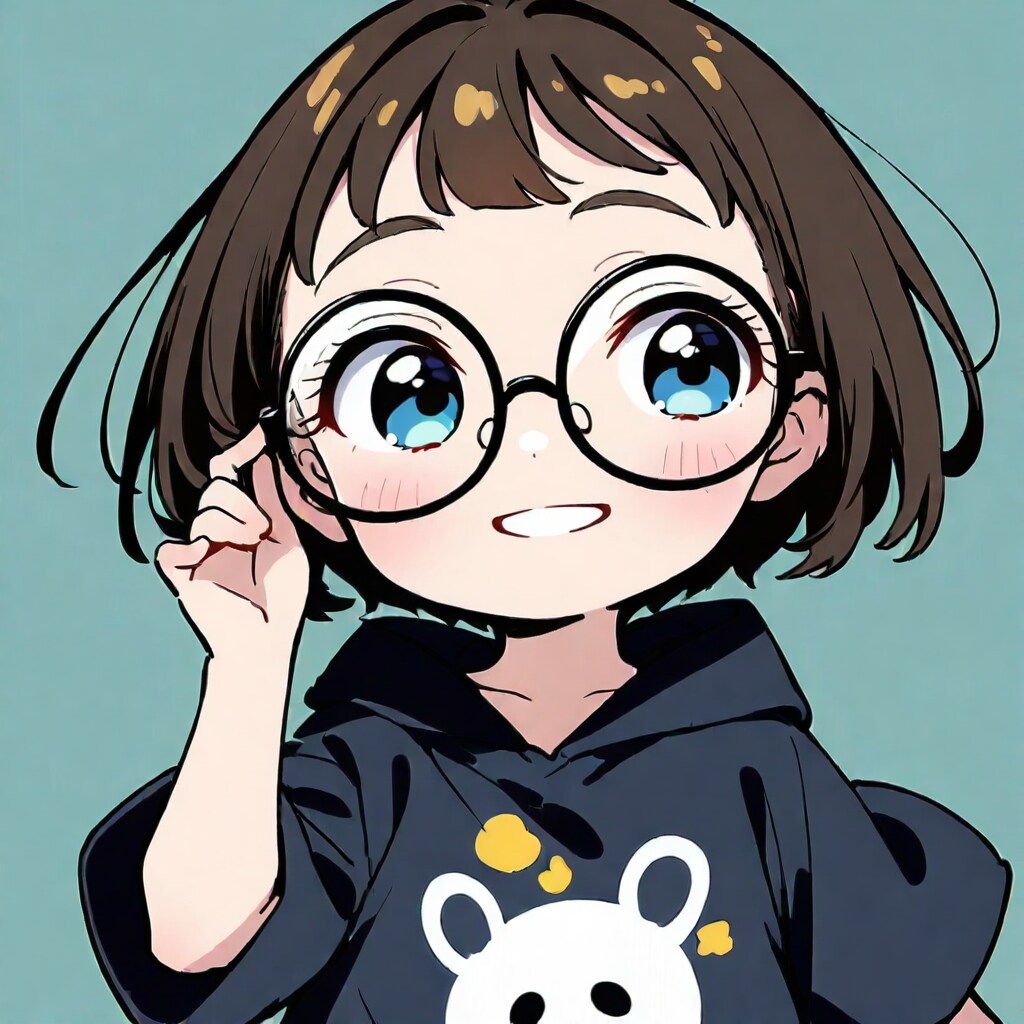 魅力的な眼鏡ガール