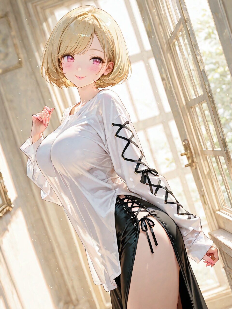 あみあみクロスな袖