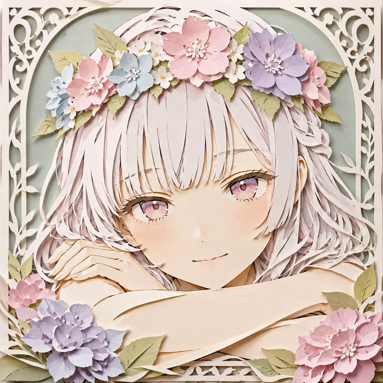 切り絵のアイシャ | の人気AIイラスト・グラビア
