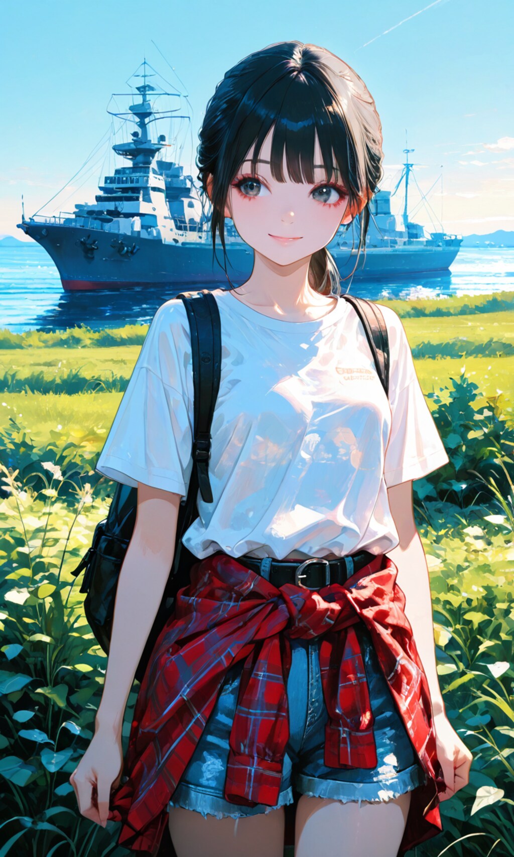 船を見に来た子