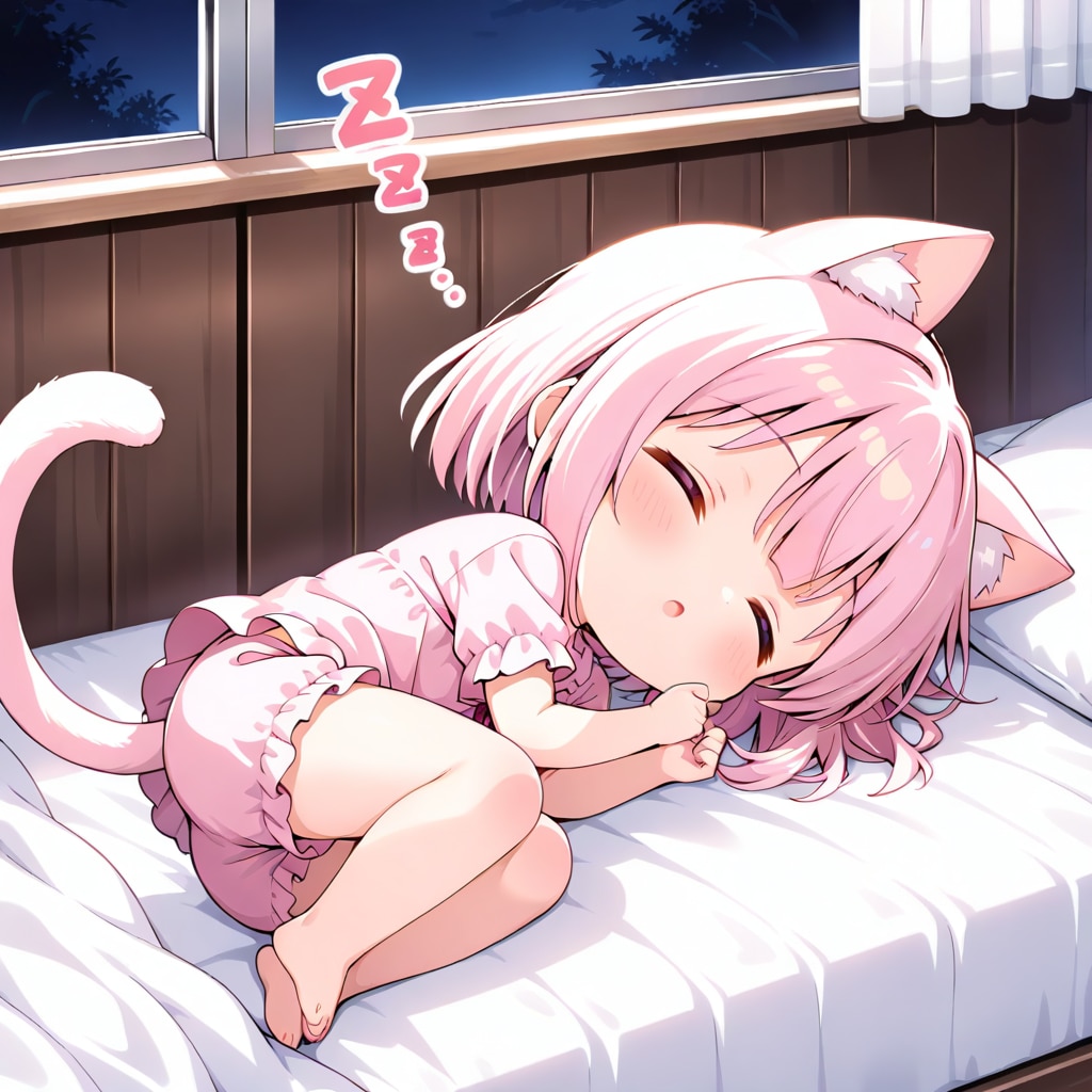 おやすみにゃん | の人気AIイラスト・グラビア