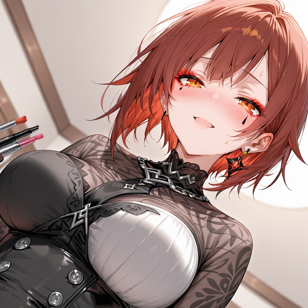 メイクでキメ顔