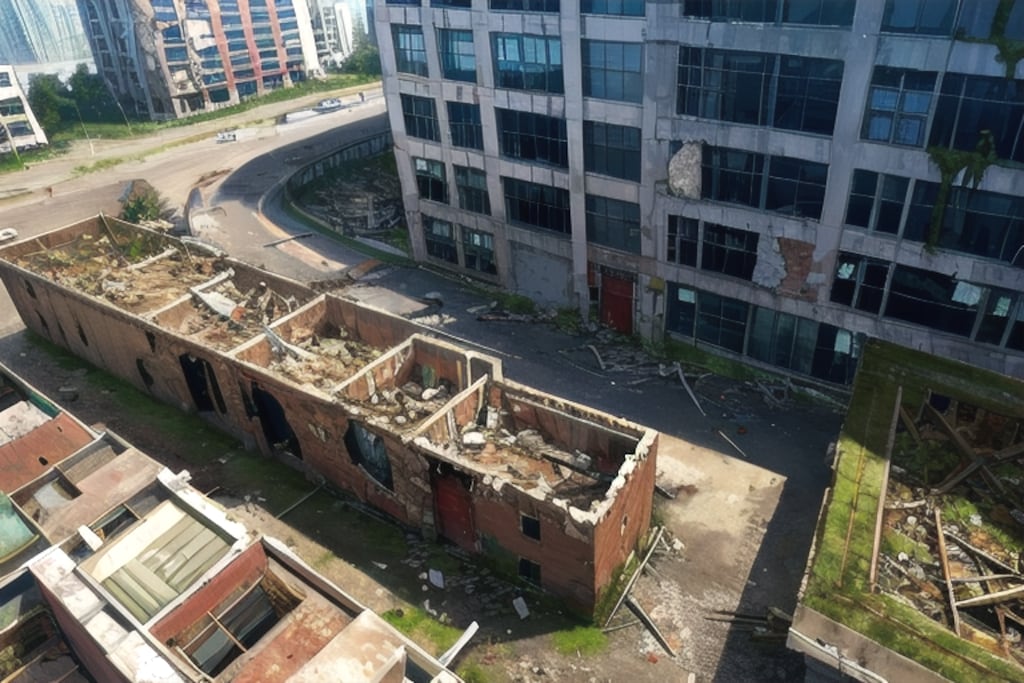 廃墟都市の背景