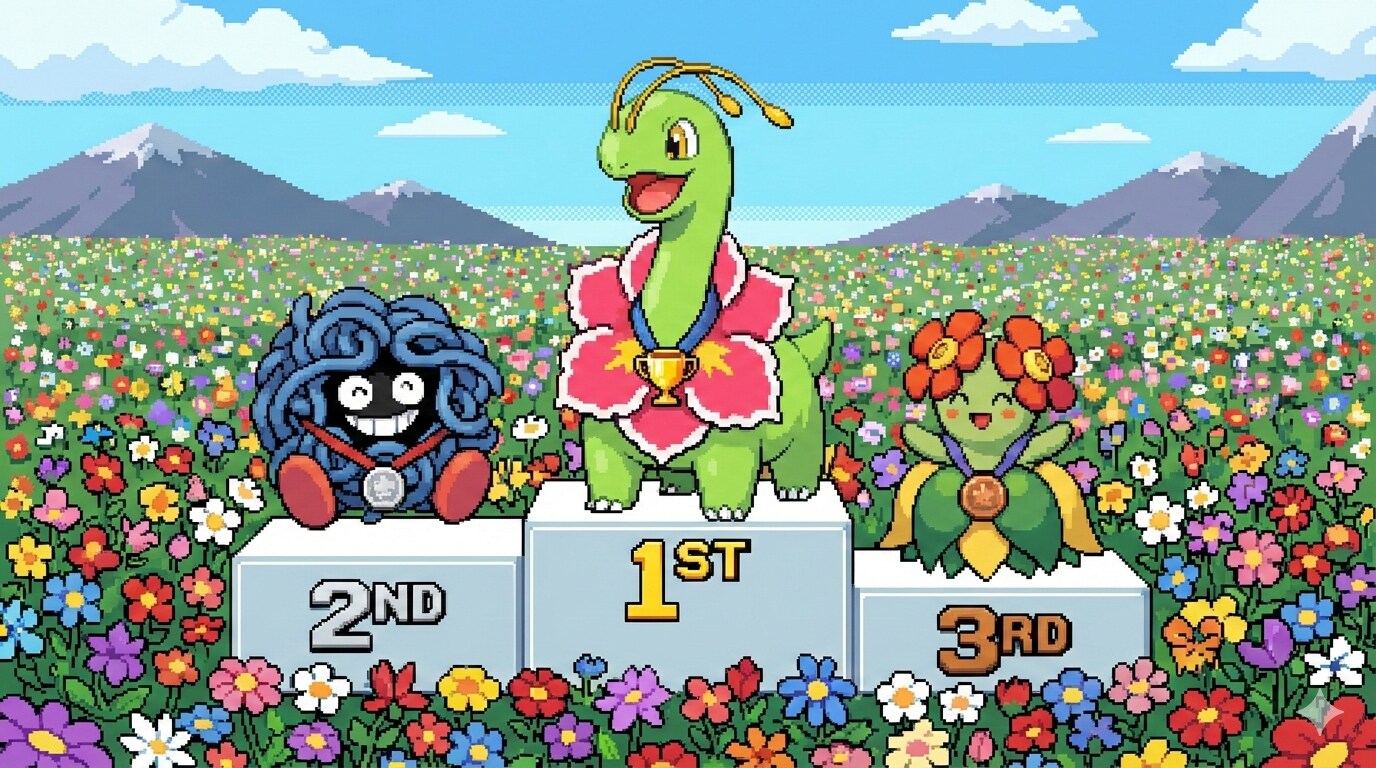 ポケモン金銀の草タイプ（旅パ用）ランキング | の人気AIイラスト・グラビア