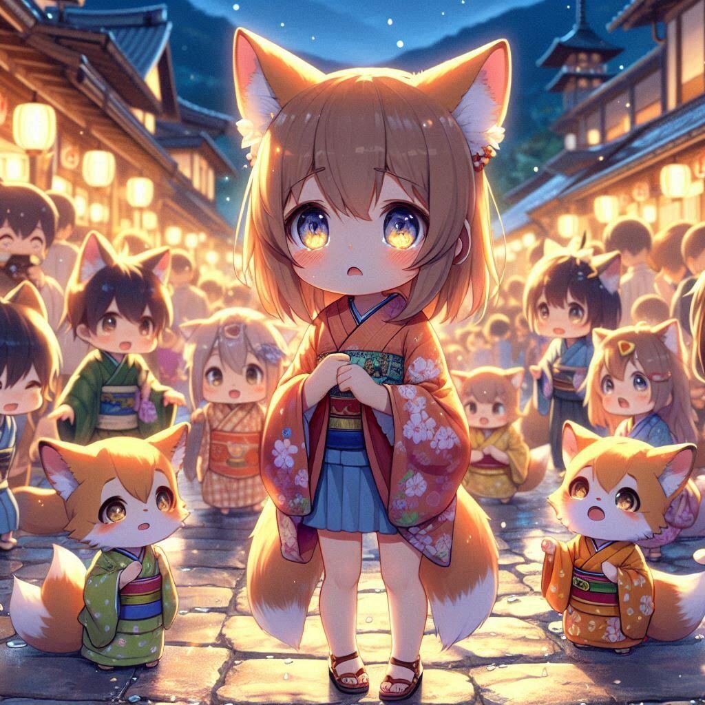 迷子の子狐ちゃん