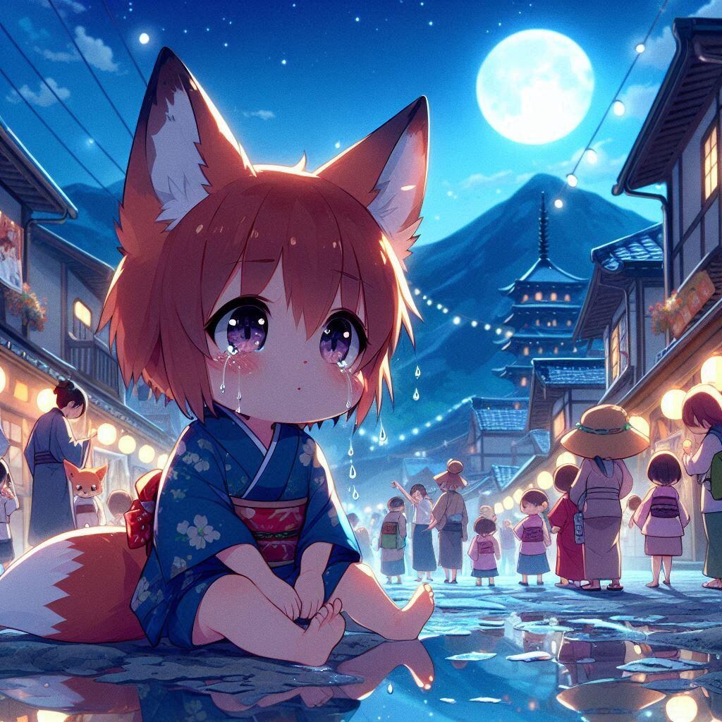 迷子の子狐ちゃん