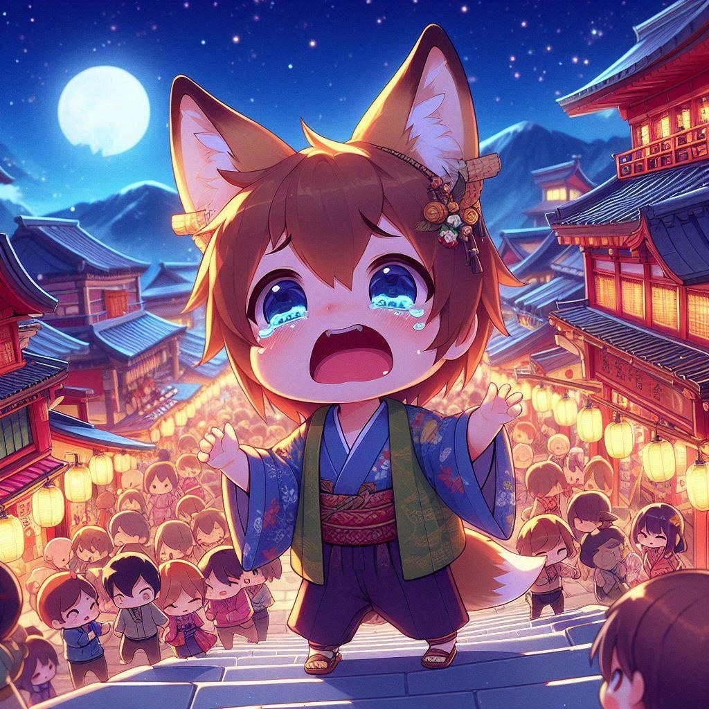 迷子の子狐ちゃん