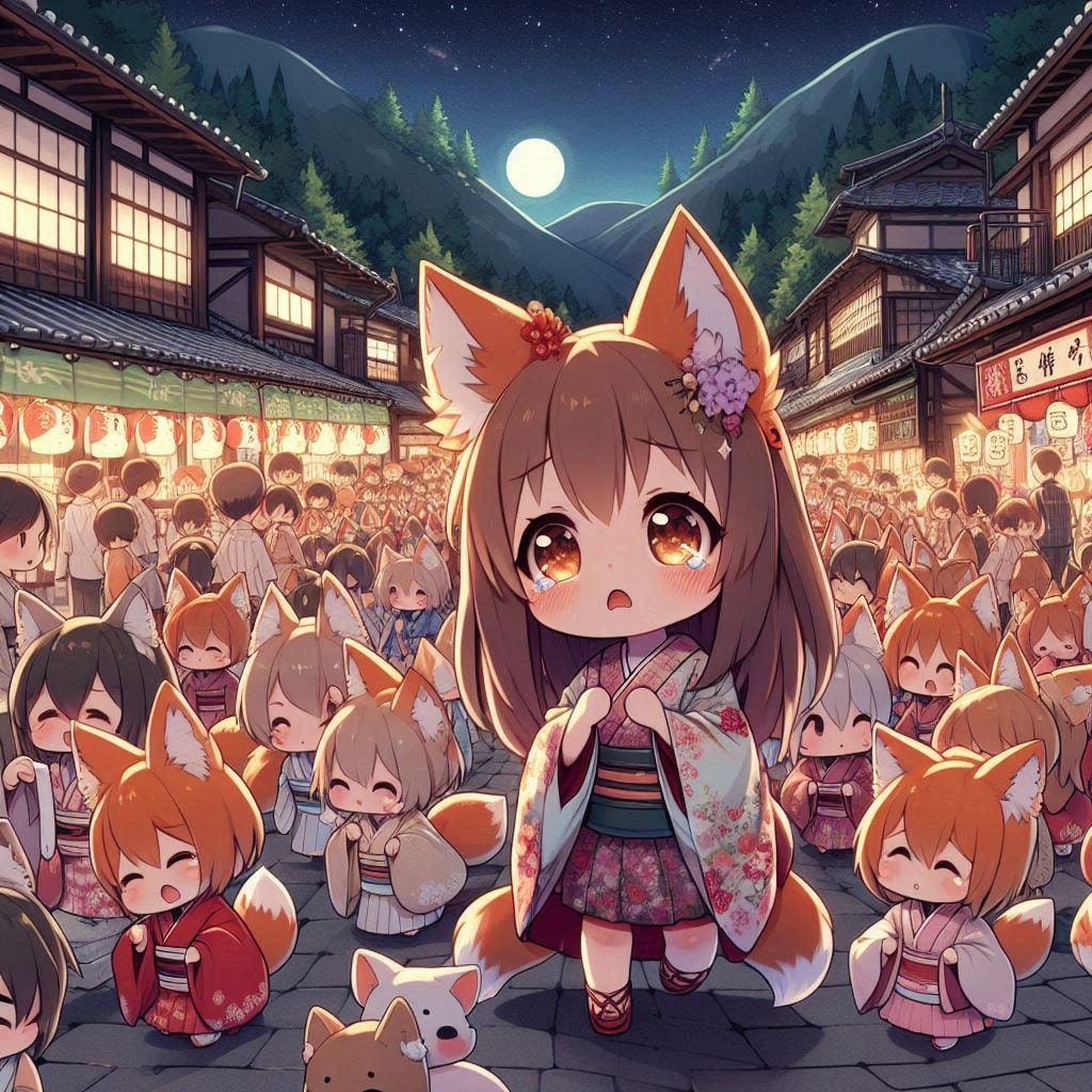 迷子の子狐ちゃん