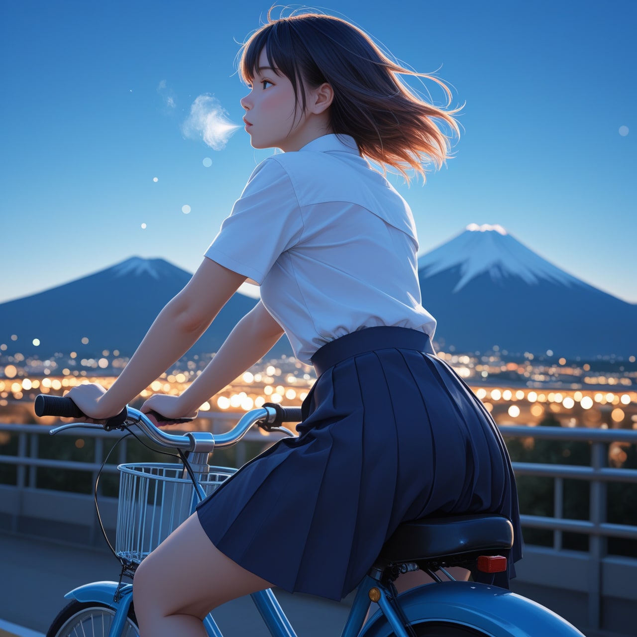 富士山まで走ってみました | の人気AIイラスト・グラビア