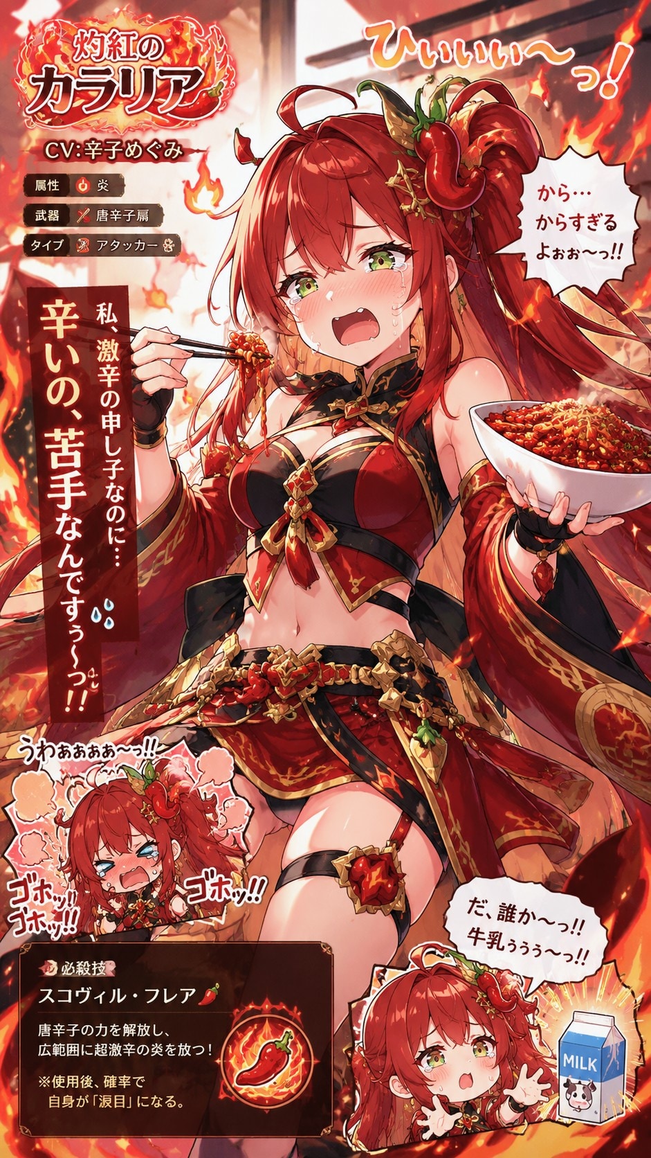 辛いの苦手カラリアお姉やん🌶️